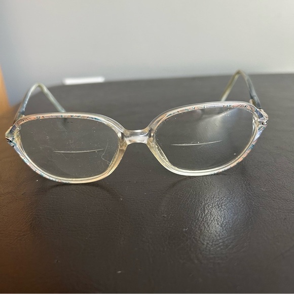 Superflex Vintage Plastic Pastel Print Frame Bifocal Lens Glasses - Picture 12 of 12